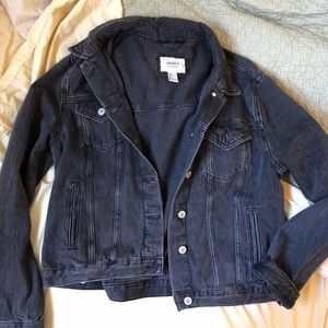 Classic black denim jacket